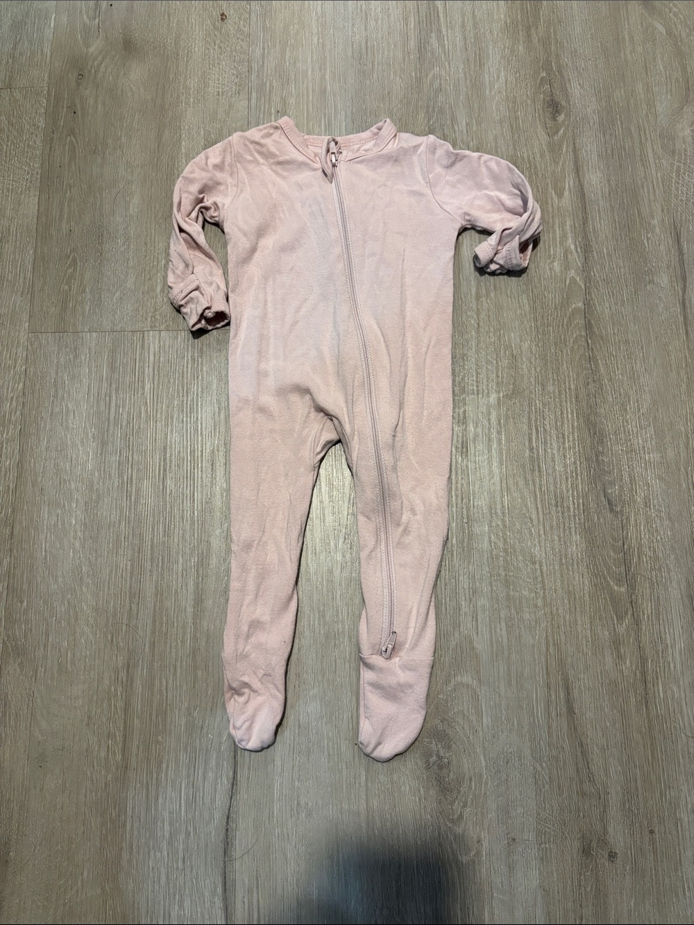 Kyte BABY Pale Pink Zip-Up Footed One-Piece